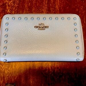 Coach mini zip around wallet